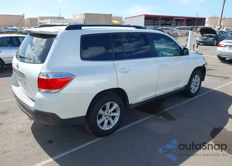 2013 Toyota Highlander Base Plus V6/Base V6/Se V6 from USA, damaged, VIN 5TDZK3EH8DS098151